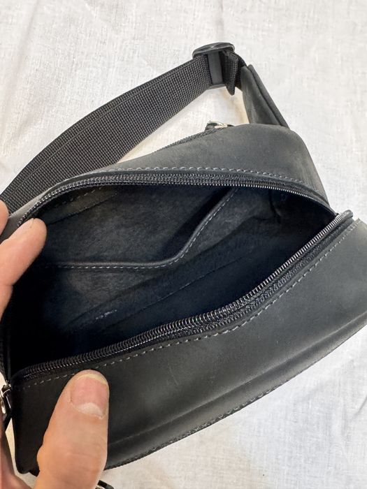 Сумка бананка на пояс на плече sb3(22) чорна