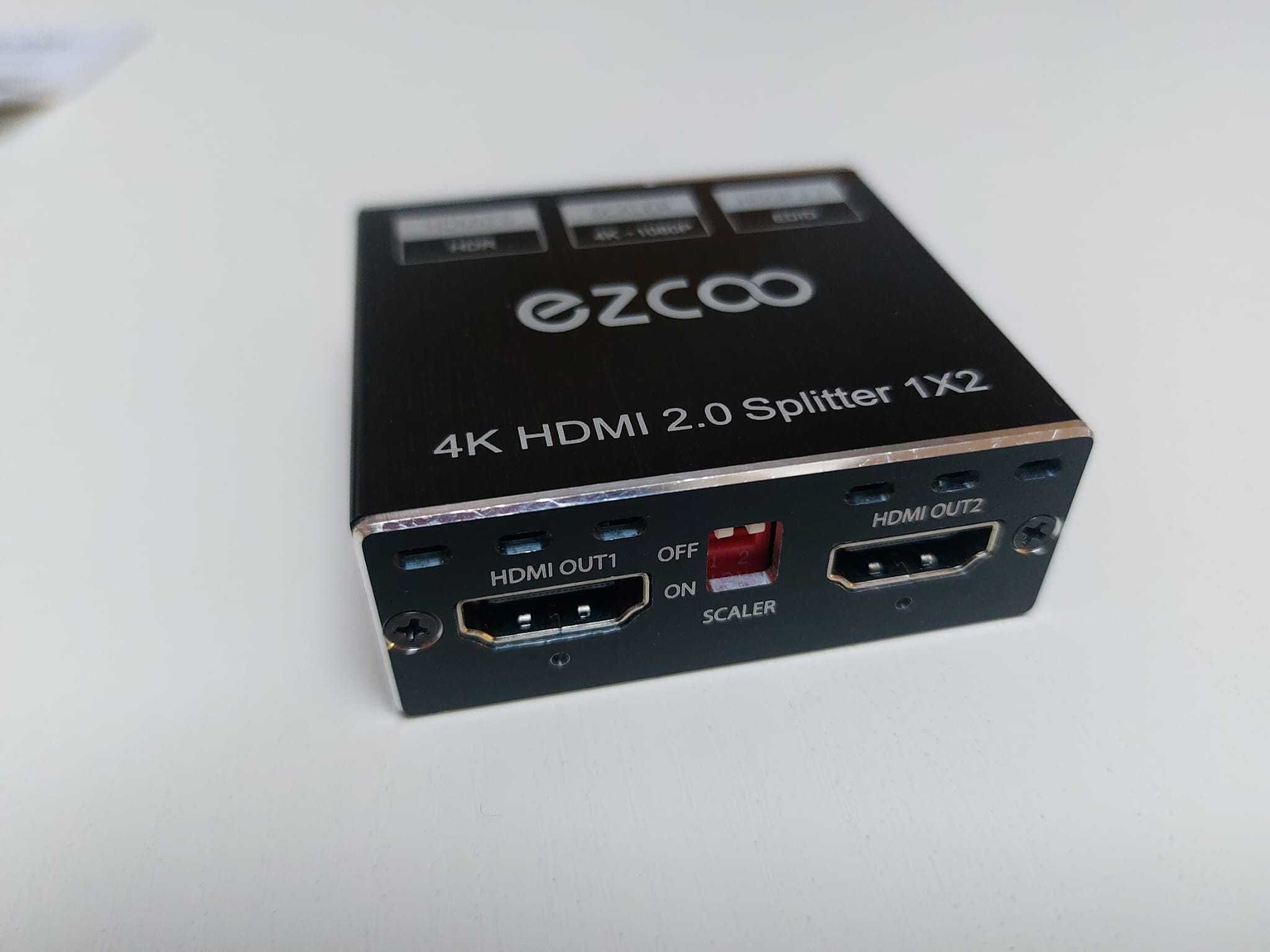 Rozdzielacz HDMI 1 in 2 Out 4K Ezcoo