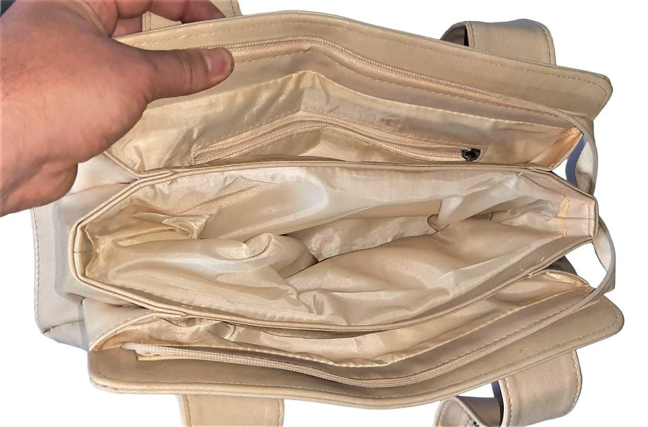 Torba Torebka Tote Shopperka Ecru
