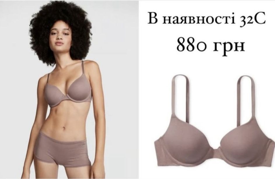 бра victoria secret 34 C топ ліфчик бюстгальтер двухстронній