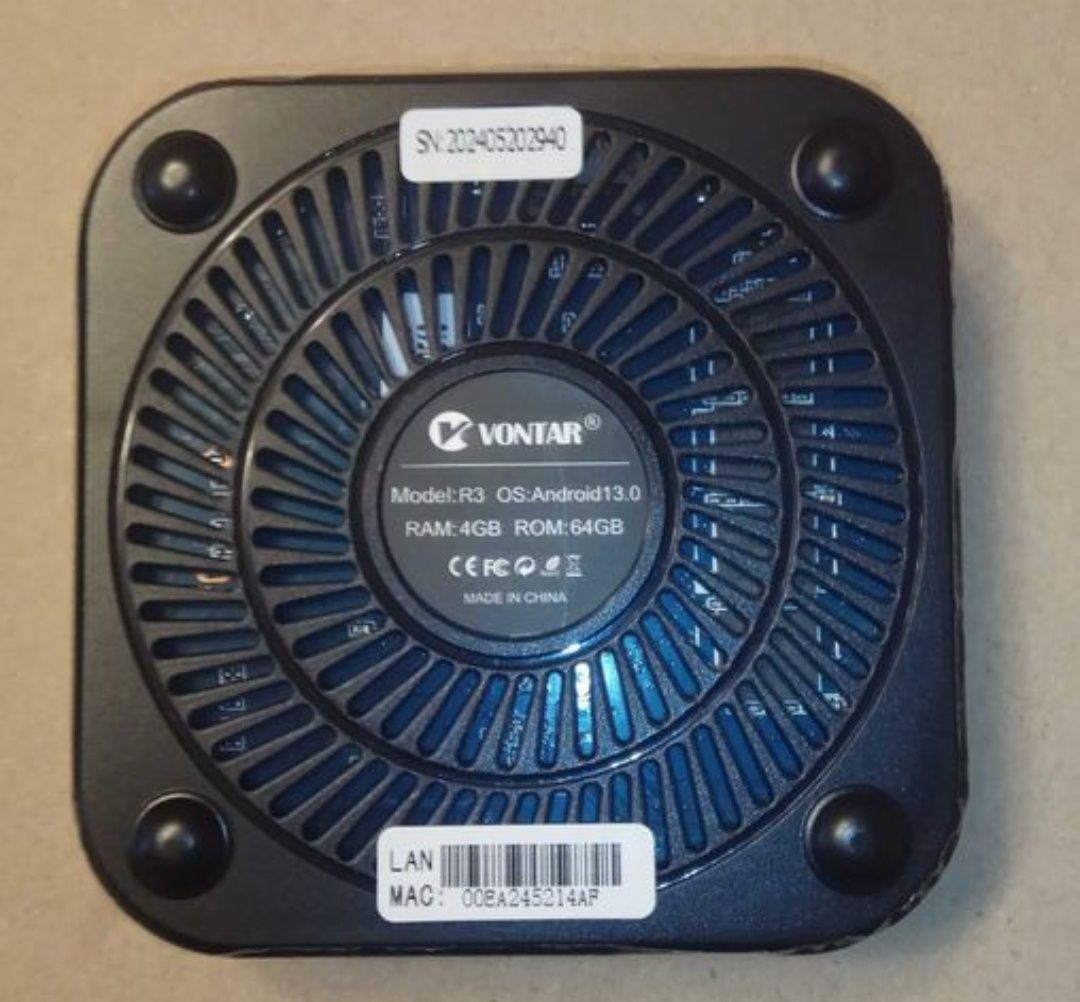 TV Box VONTAR R3 4/64GB androin 13 Смарт приставка RK3528 Rockchip 8k