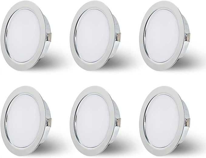 KYOTECH Oprawa meblowa LED do wbudowania 230 V 4 W 4000K 300 lm 6szt.