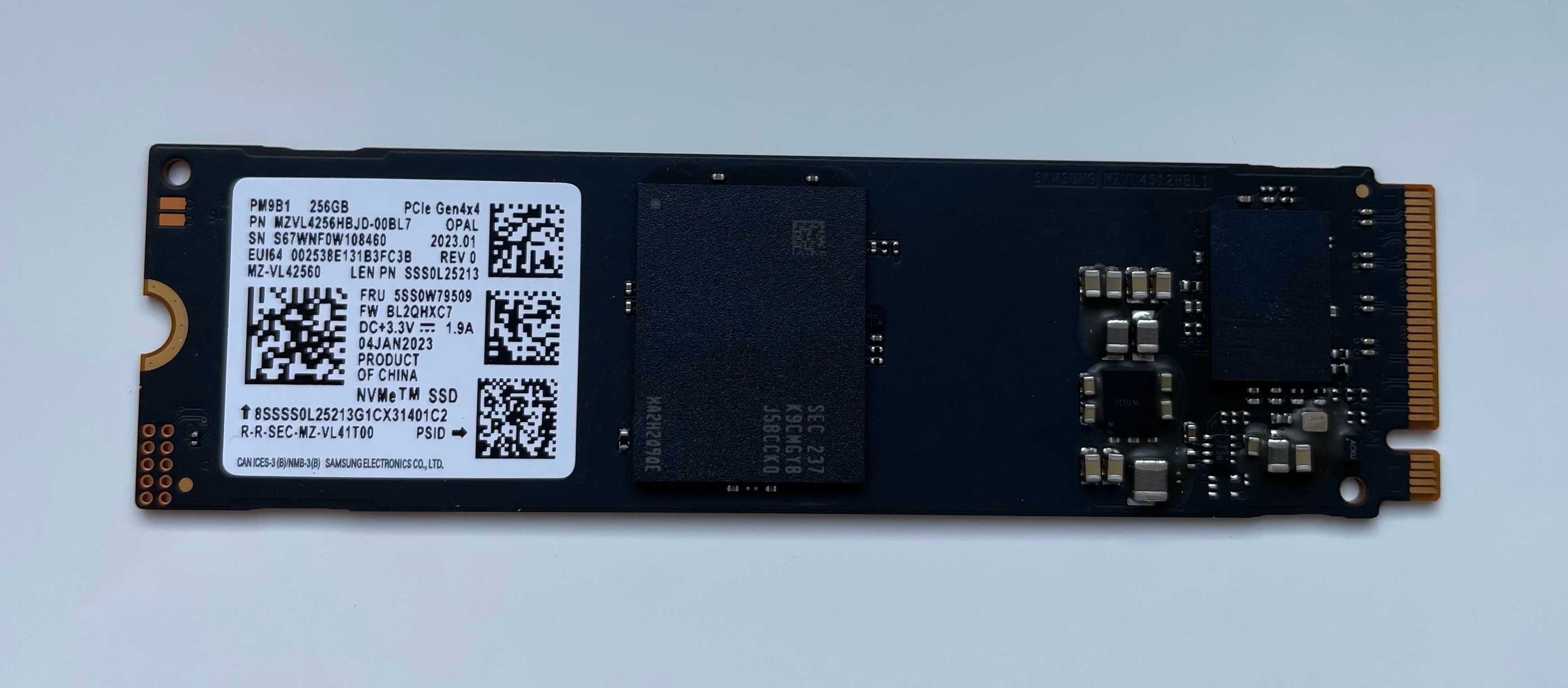 накопичувач Samsung NVMe SSD PM9B1 256 Gb Gen4x4