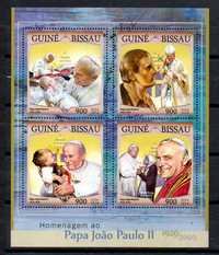 Znaczki Gwinea Bissau - Papież Jan Paweł II - blok