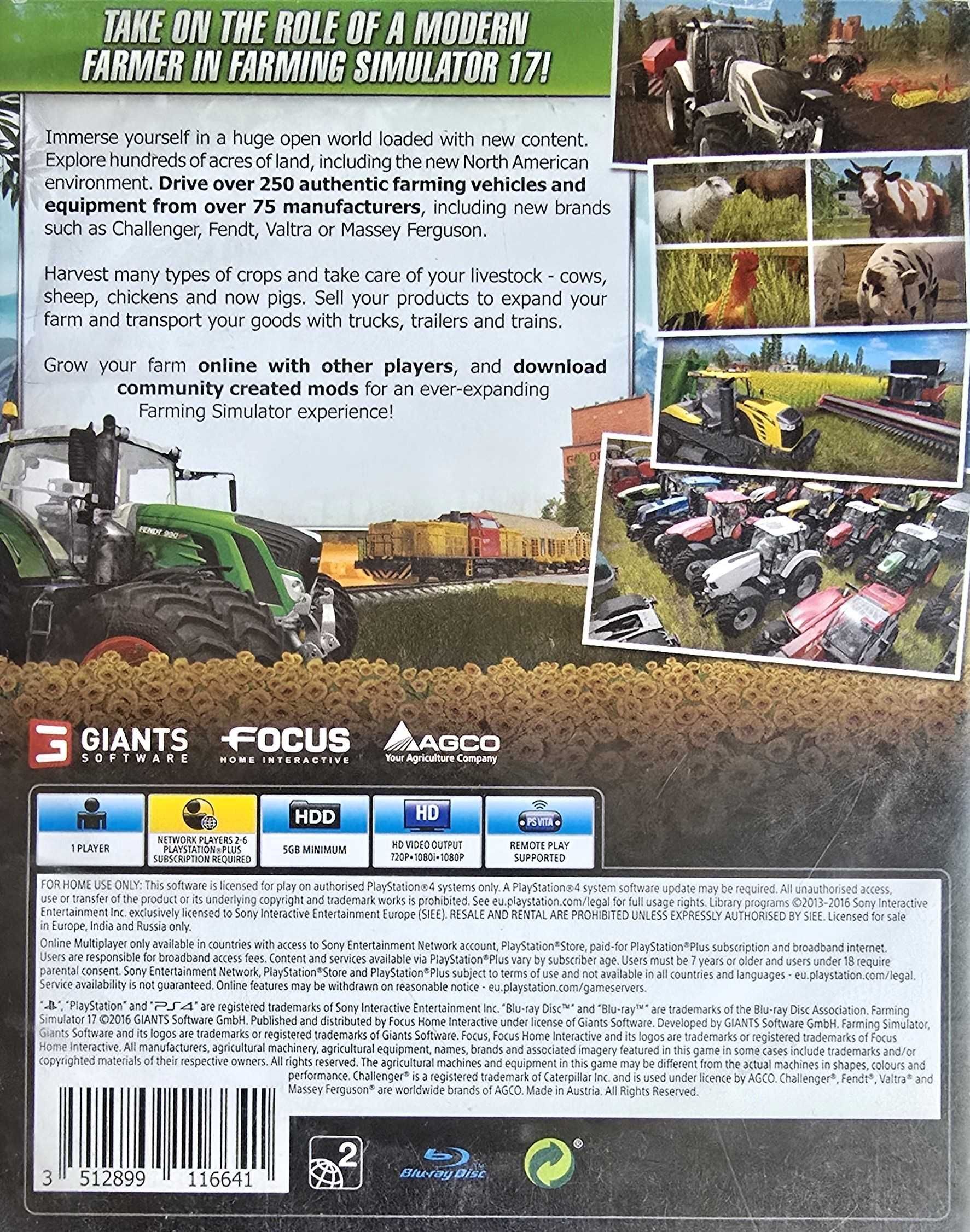 FARMING SIMULATOR 17 PL Playstation 4 PS4 PS5 Sklep Multigames Kraków