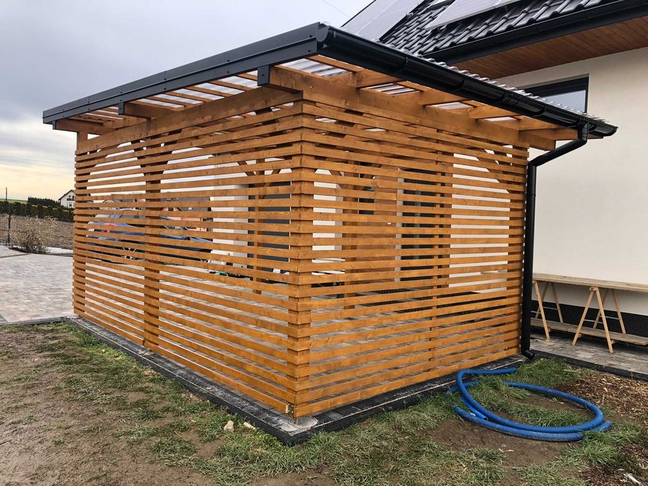 Wiata garażowa, Carport, zadaszenie, poliwęglan, BEZ POZWOLEŃ