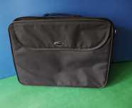 Torba na laptopa duża z tkaniny czarna 17” ESPERANZA  45x32x7 cm