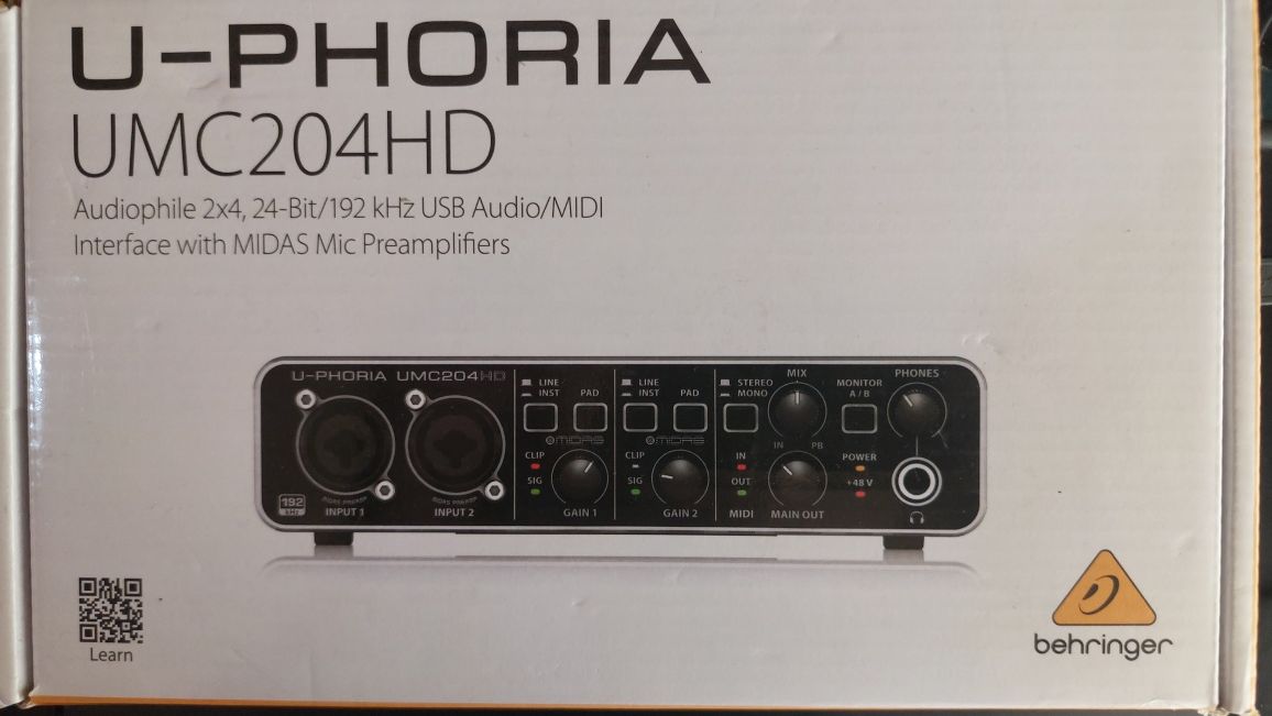 Interface usb behringer umc204hd
