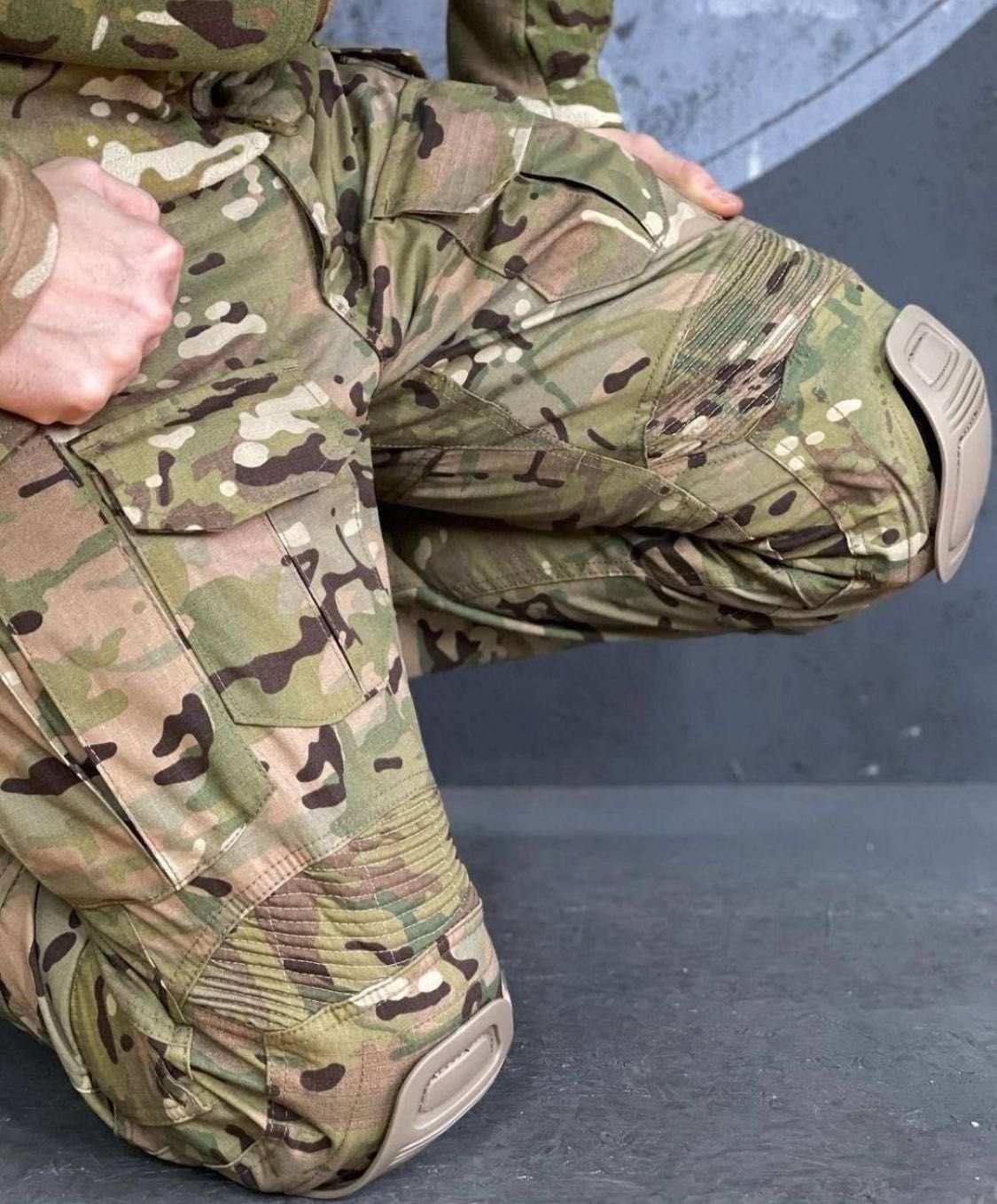 Форма військова тактична штани з наколінниками убакс мультикам G3