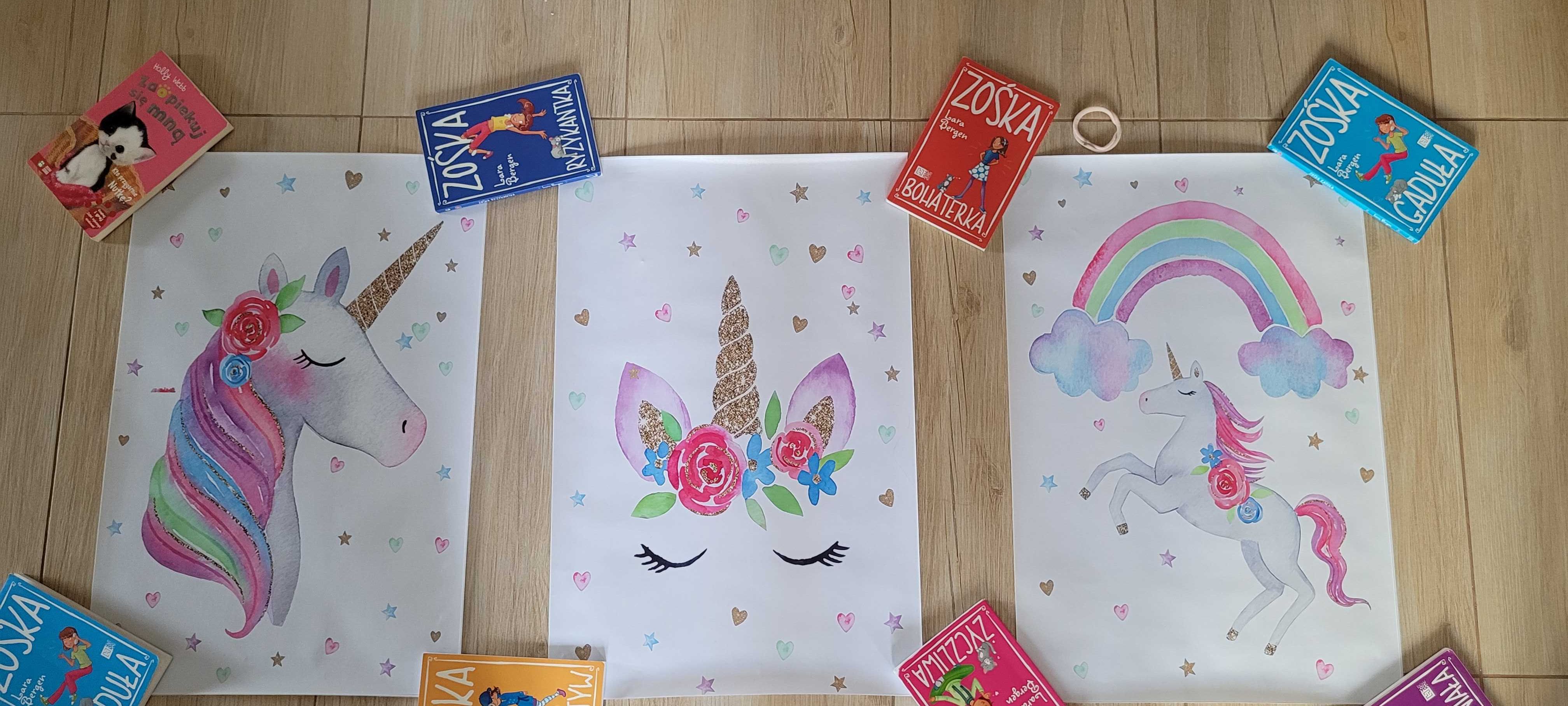 Obrazki 40x60 jednorożec