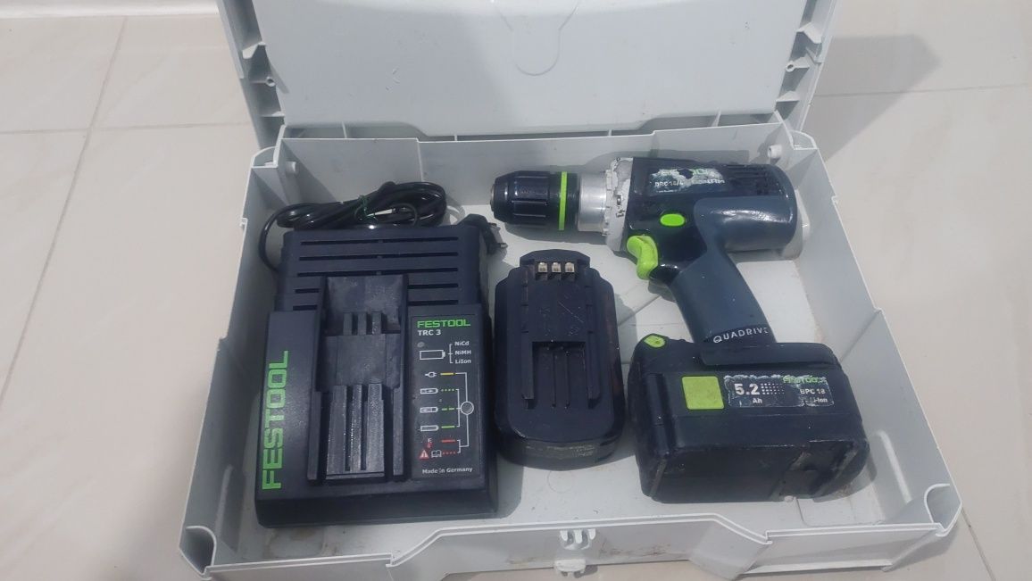 Festool Акумуляторний дриль-шуруповерт DRC 18/4 Li 5,2-Plus QUADRIVE