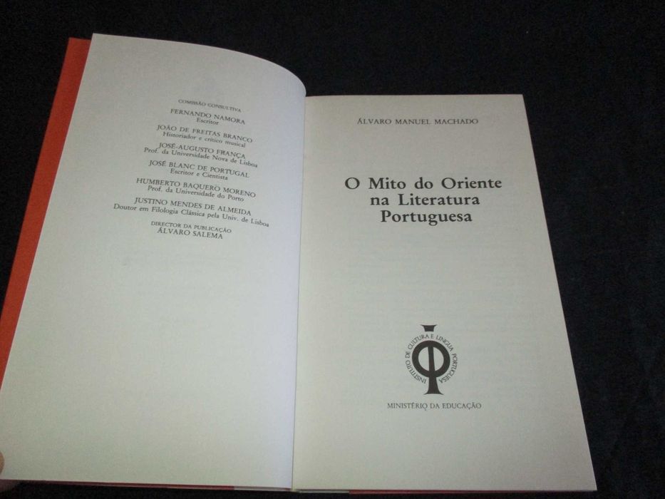 Livro O Mito do Oriente na Literatura Portuguesa