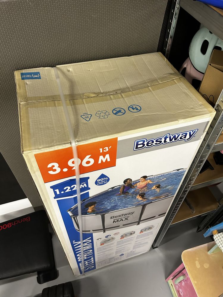 Basen stelażowy BESTWAY 396x122 cm Steel Pro 5618W NOWY,NIEROZPAKOWANY