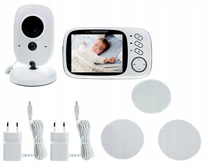 Niania Elektroniczna Kamera NA ŻYWO LCD Tryb Nocny LCD z MIKROFONEM