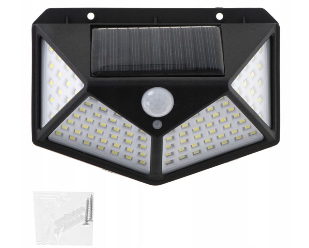 Lampa solarna czujnik ruchu i zmierzchu 100 LED