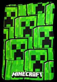 Miękki kocyk Minecraft zielony 100 x 140 cm