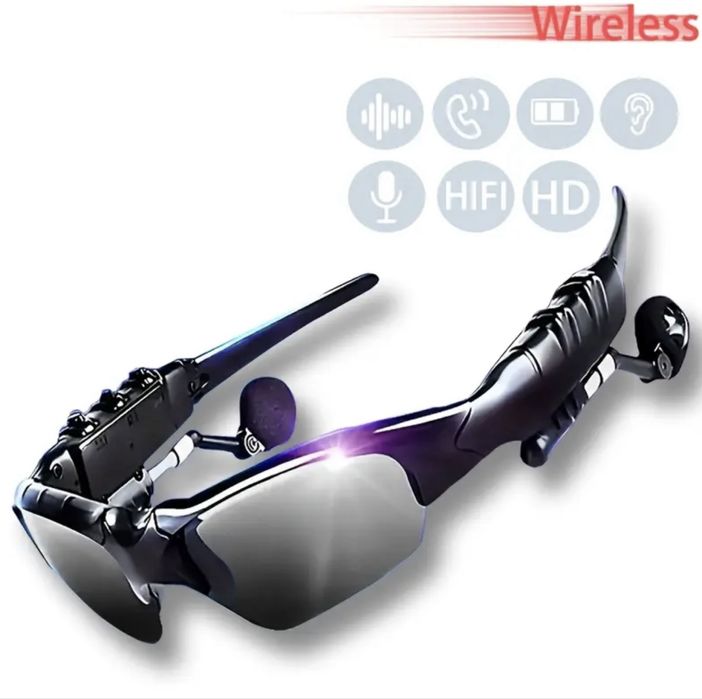 Очки наушники Bluetooth гарнитура Солнцезащитные велоочки с наушниками