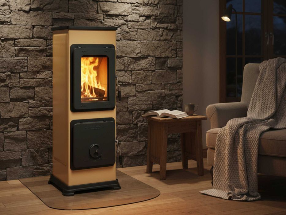 Piec piecyk koza kominek na drewno Thorma Bozen B 5kW ECODESIGN A+