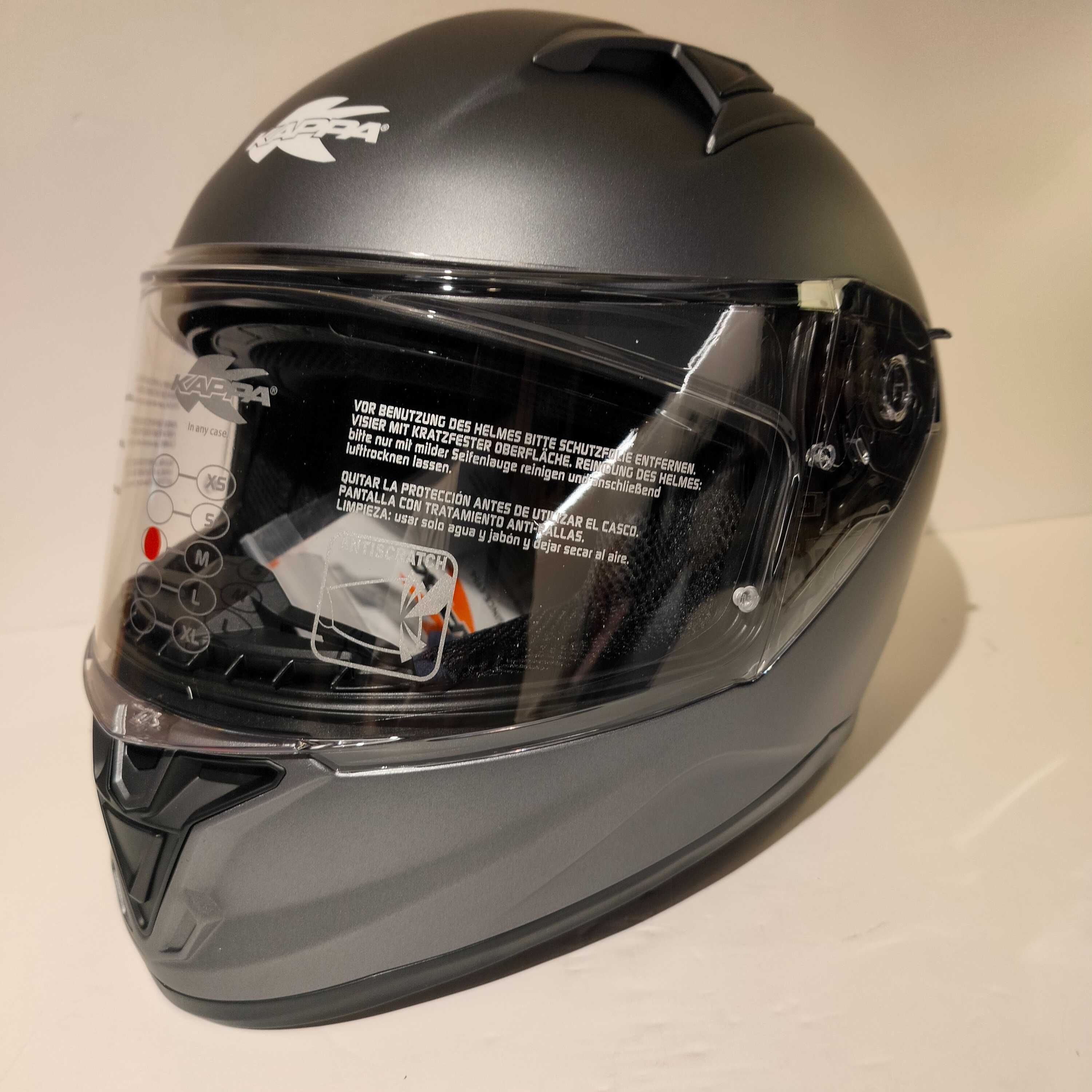 Capacete Integral Kappa Kv50 mota scooter novo