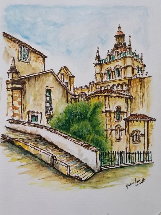 Coimbra aguarela original
