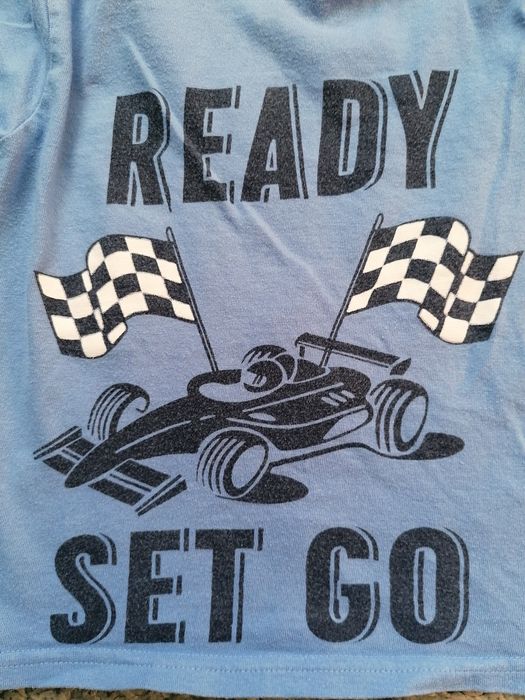 Bluzeczka niebieska na długi rękaw roz 86