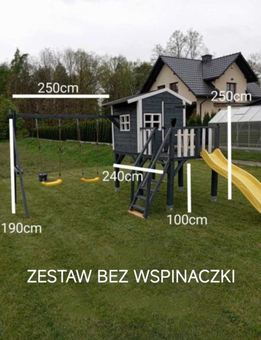 Domek drewniany dla dzieci Cały Zestaw Zamów teraz, odbierz wiosną :)