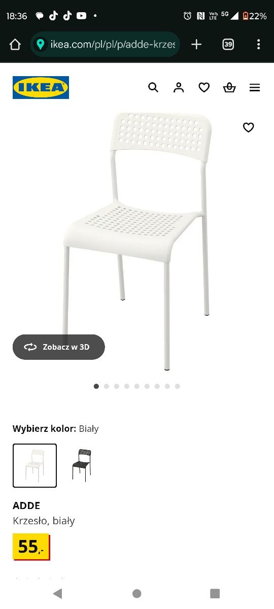Krzesełka plastikowe