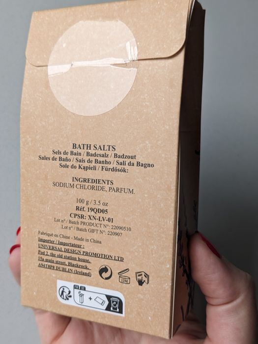 Zestaw kosmetyków "Lavender Dream" marki Gloss sól i płyn do kąpieli