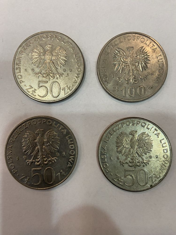 Monety kolekcjonerskie Poczet Królów Polskich 4 szt