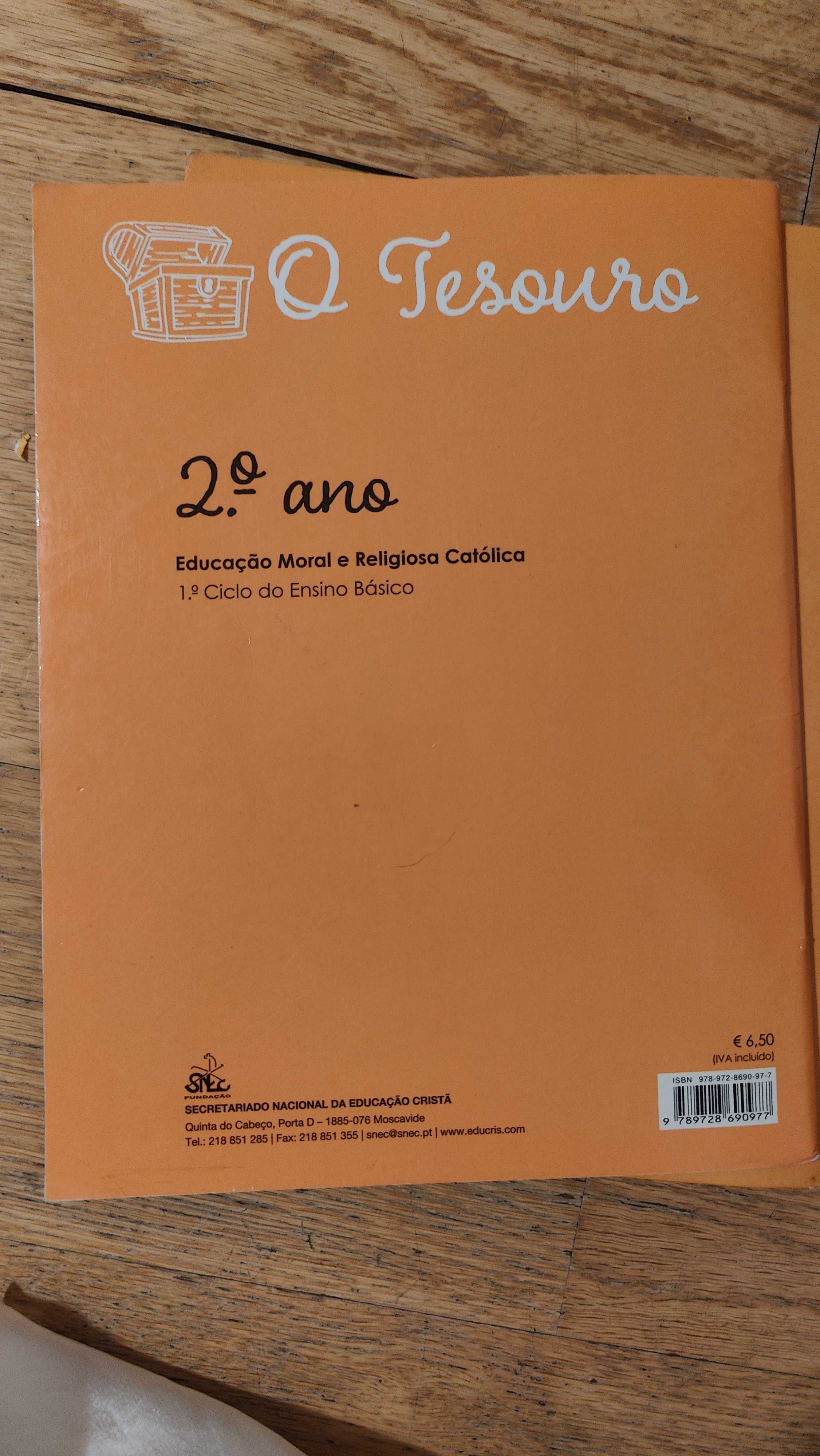 Livro de religião e moral 2°ano "O Tesouro"