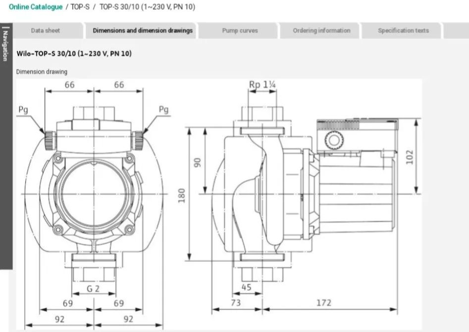 Bomba circuladora Wilo TOP-S30/10
