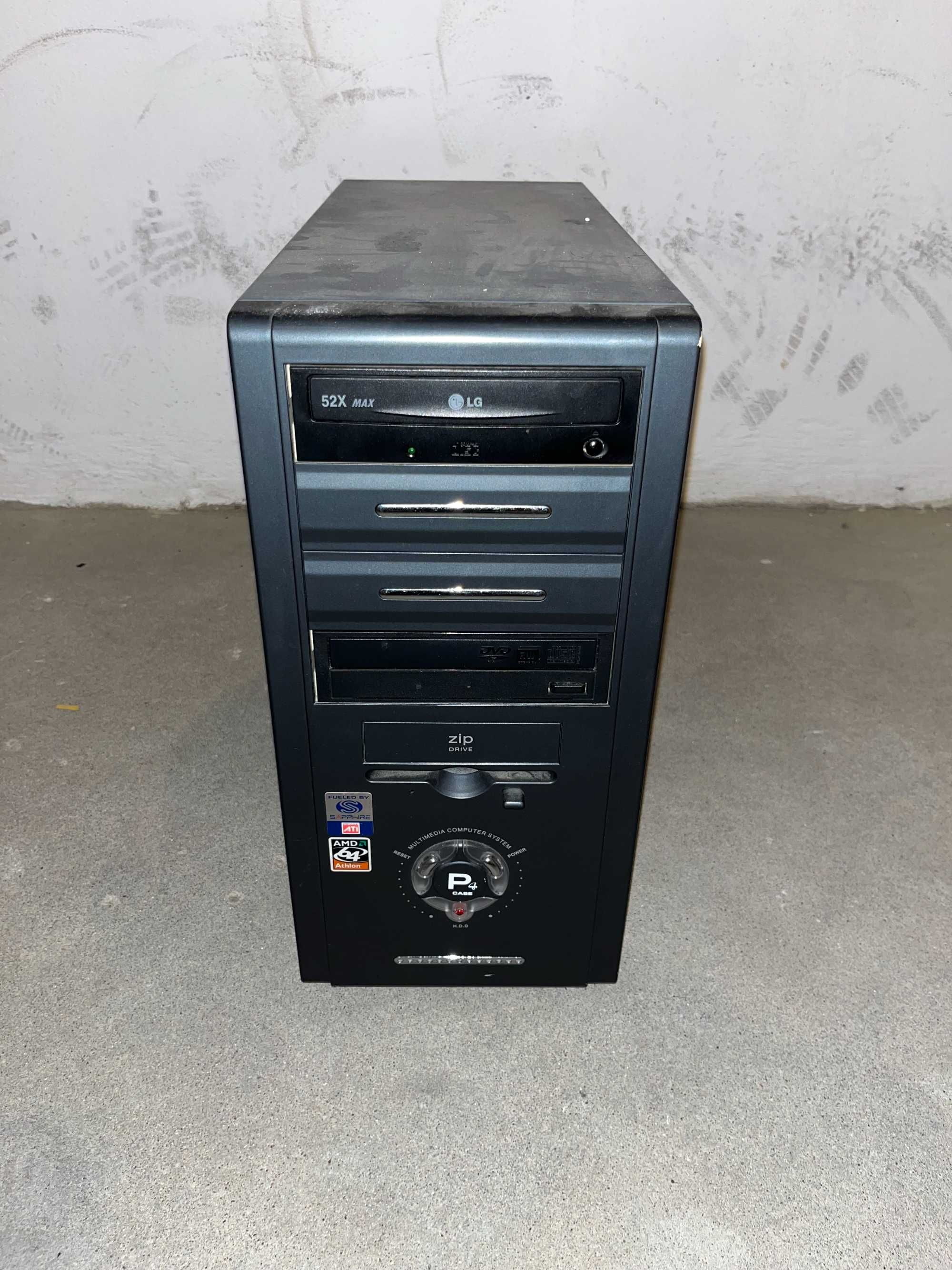 Komputer stacjonarny retro radeon 9600XT AMD Athlon