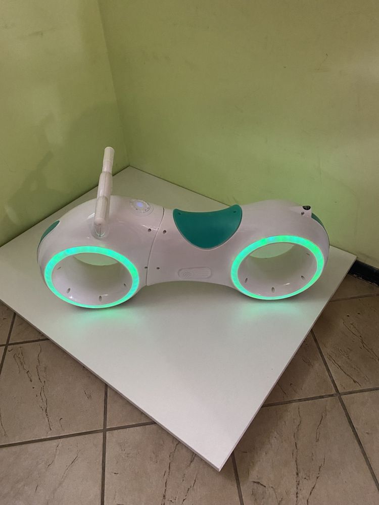 Біговел GS-0020 White/Green Bluetooth LED-подсветка