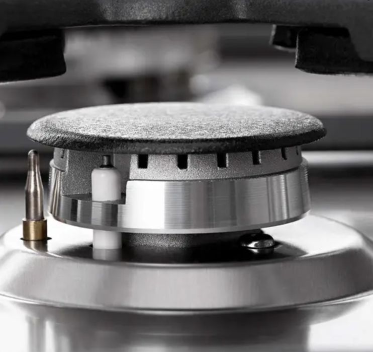 Велика варильна поверхня 5 п‘ять конфорок нержавійка Плита