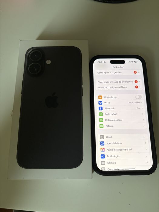 Iphone 16 preto 128GB