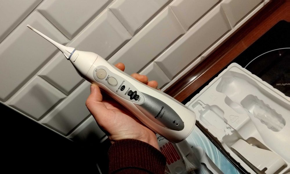 Irygator Panasonic, model EW 1411H + pudełko + 2 nowe nakładki