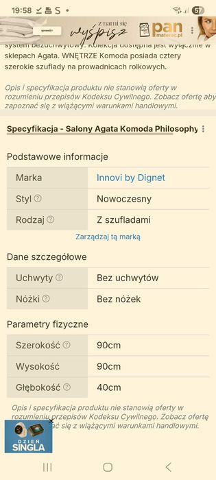 Komoda młodzieżowa