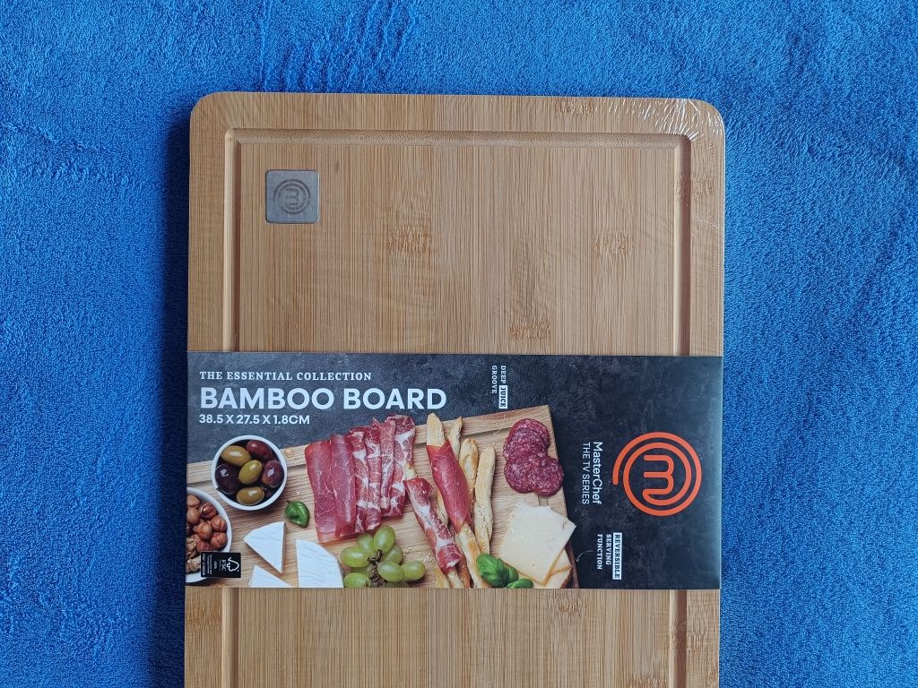 Masterchef, nowa bambusowa oryginalna deska do krojenia, dwustronna