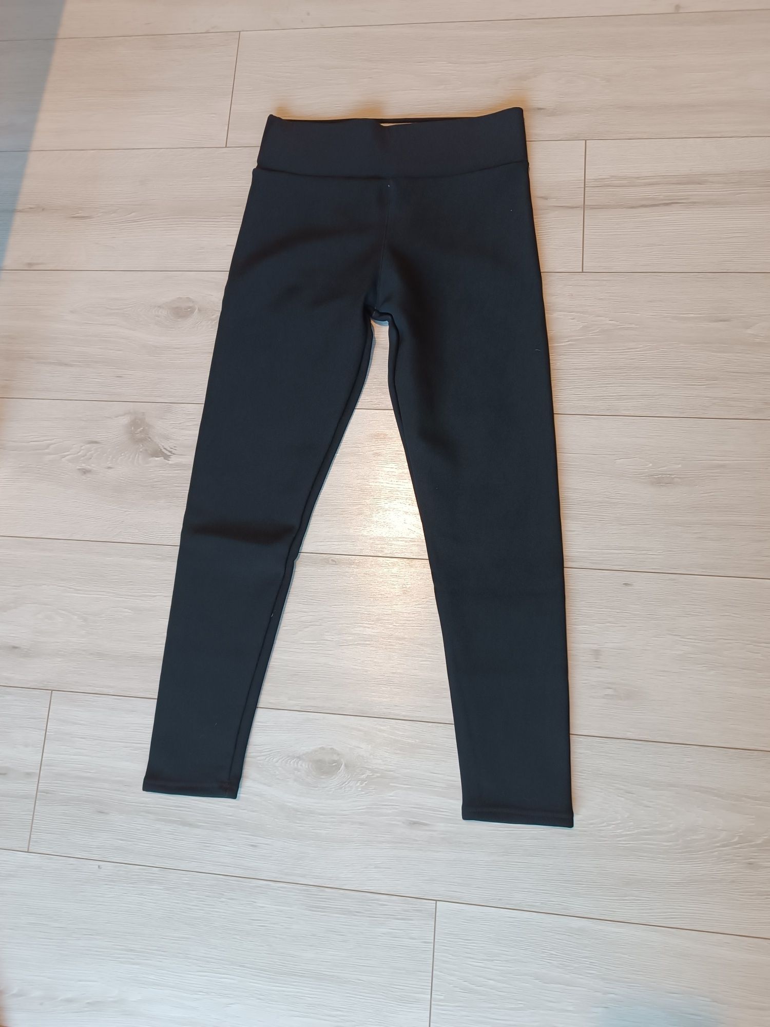 Legginsy getry czarne ocieplane M/L