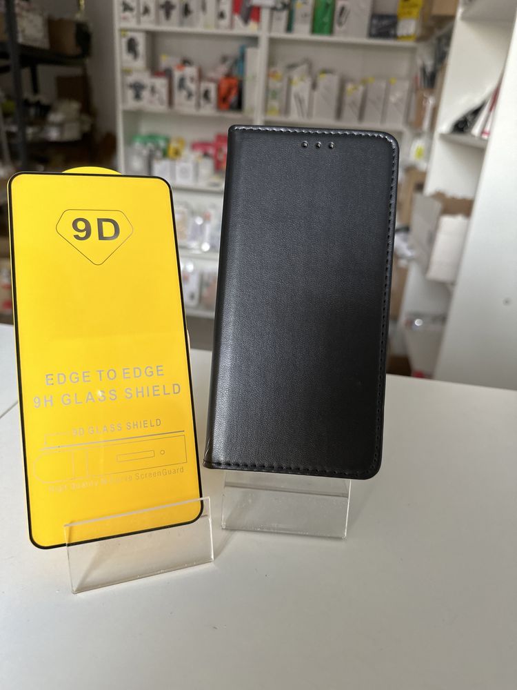 Etui zamykane + szkło hartowane MOTOROLA E32/E32s