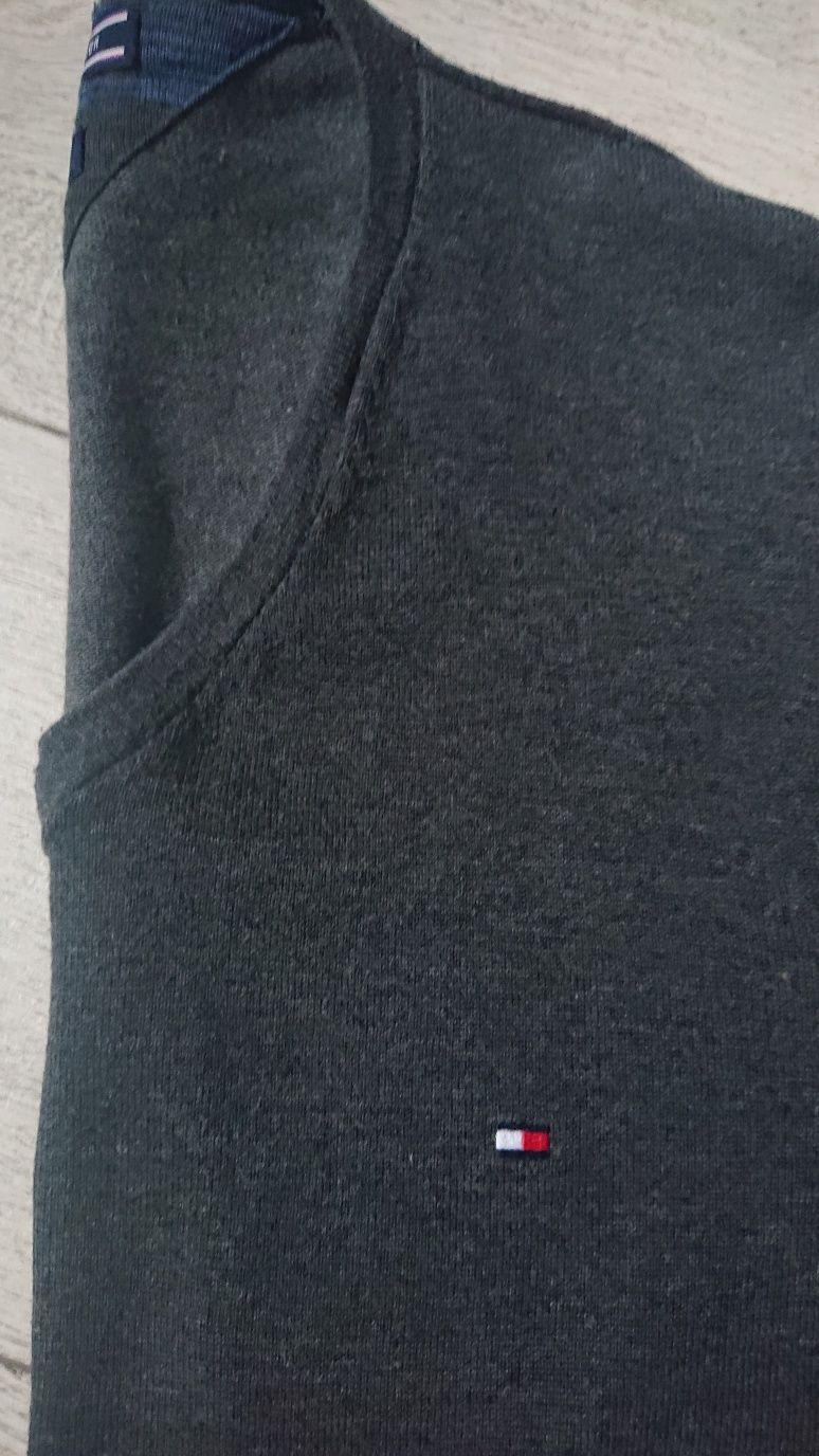 Tommy Hilfiger swetr sweter męski jedwab