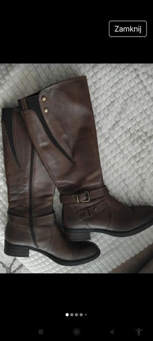 Kozaki w modnym kolorze czekoladowym