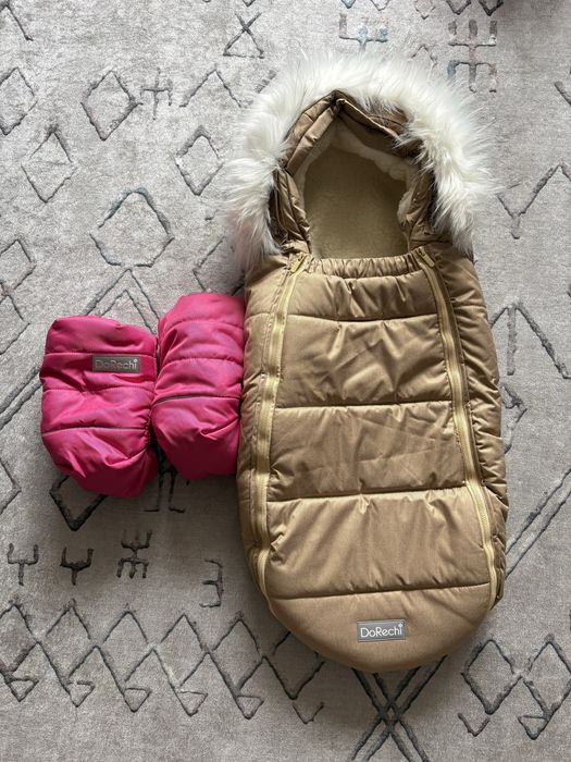 Зимовий конверт-кокон і муфта для ручок для коляски від DoRechi