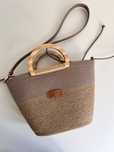 Torba-shopper z juty+bawełnianego sznyrka