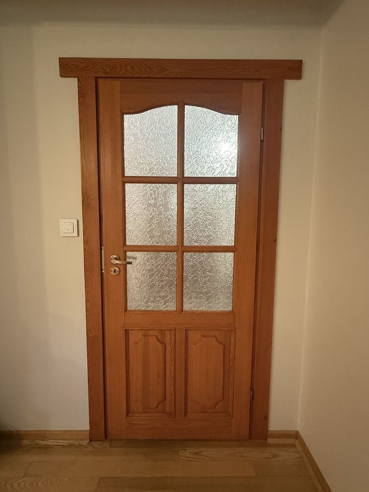 Komplet Drzwi Sosnowych Drewnianych
