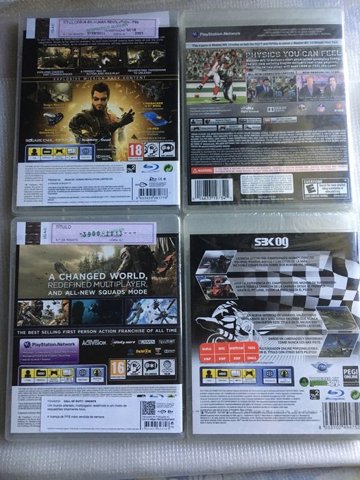 Jogos PS3 selados