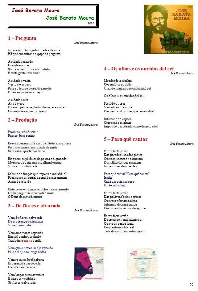 José Barata Moura	- - - - -	Caridadezinha	- - - - -	LP