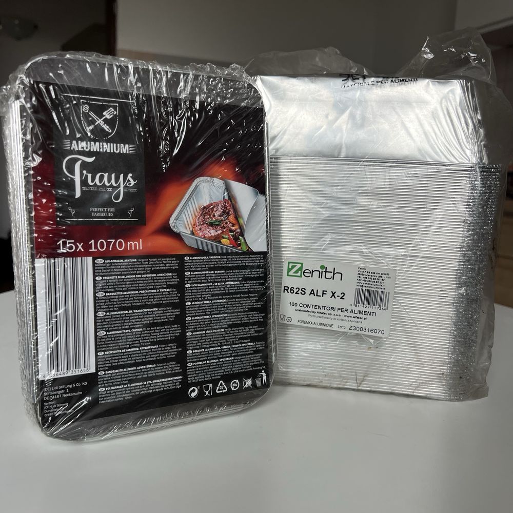 Foremki aluminiowe do kontaktu z żywnością