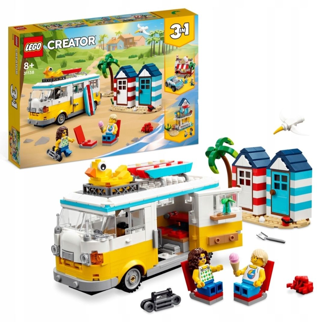 LEGO Creator 3 w 1 31138 Kamper na plaży nowe