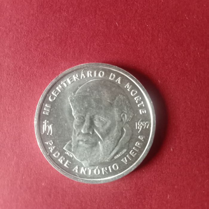 moeda 500 escudos Prata Padre Antonio vieira